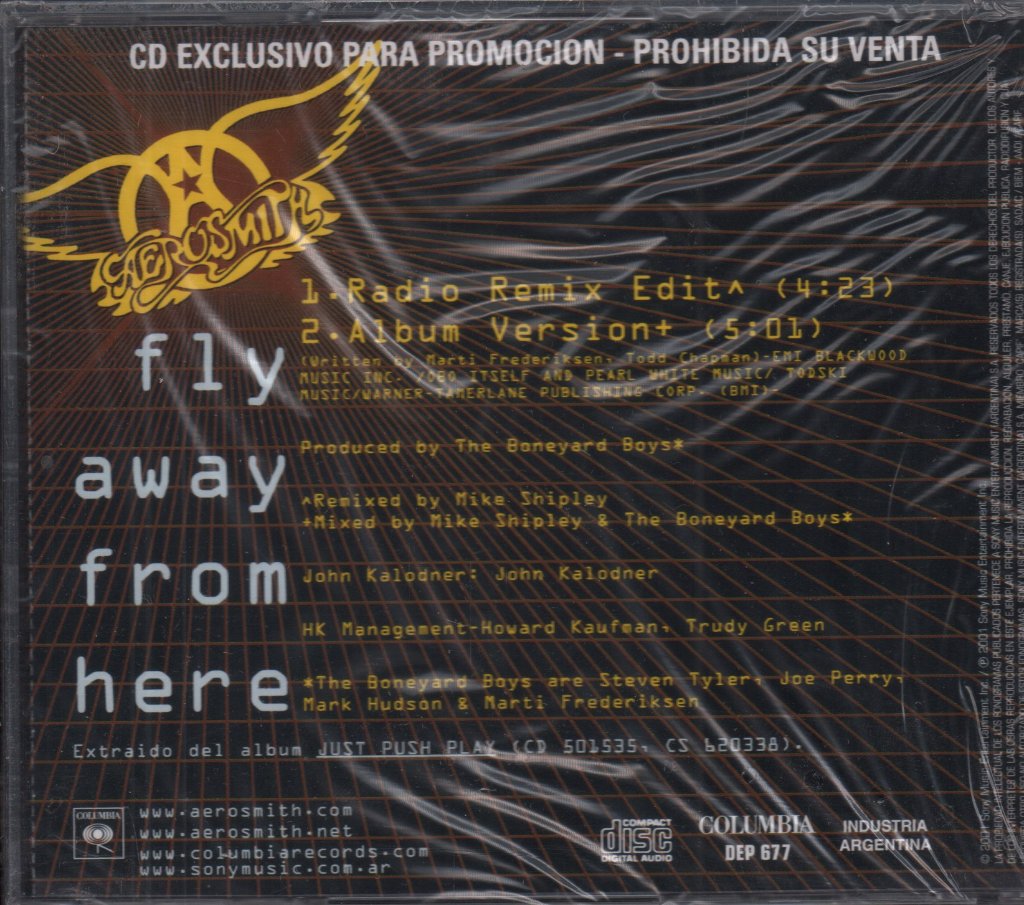 Aerosmith - Fly Away From Here - Cd