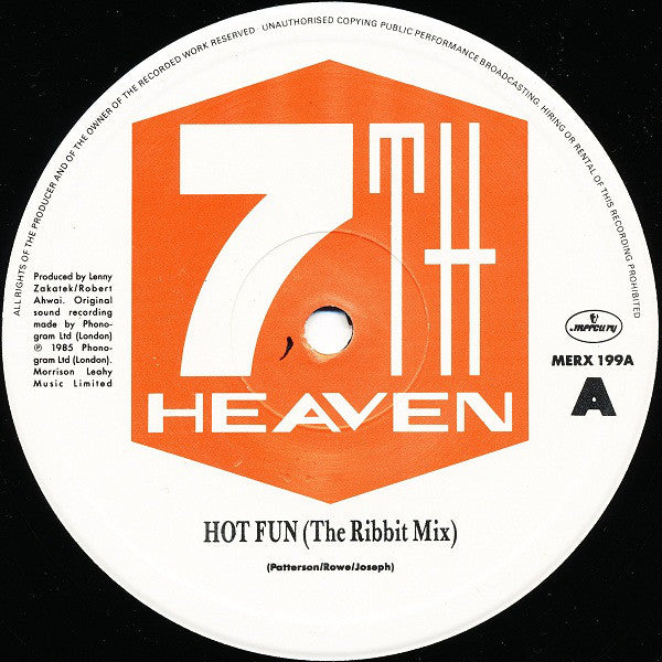 7Th Heaven - Hot Fun - 12 Inch