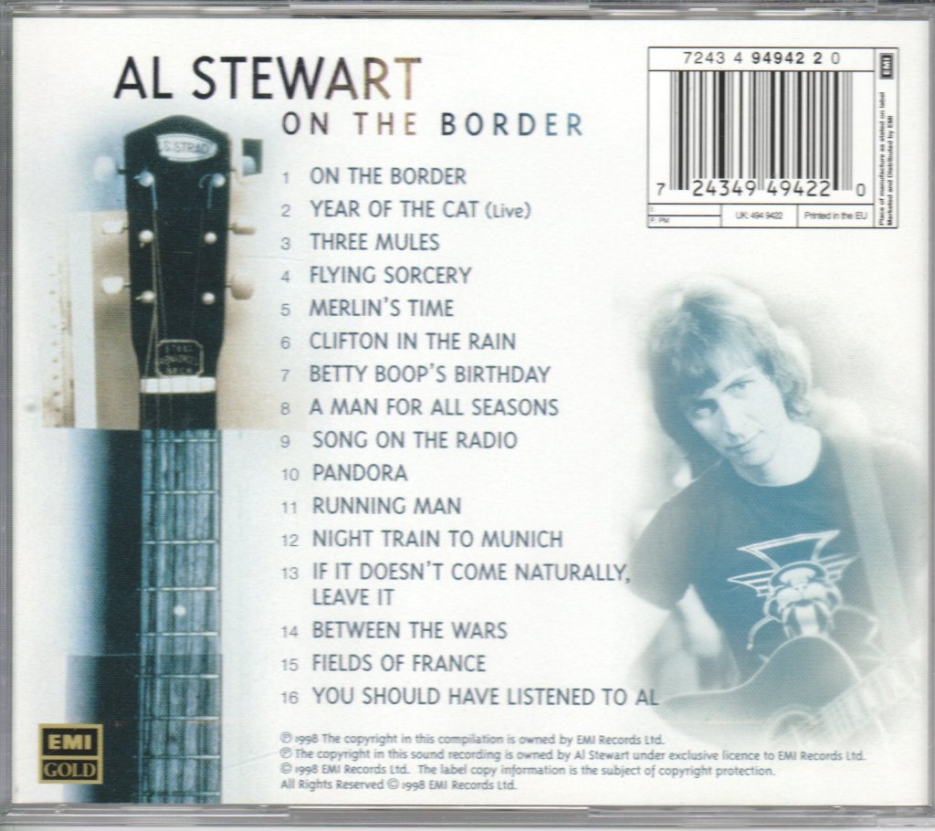 Al Stewart - On The Border - Cd