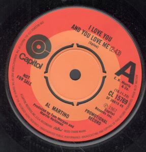 Al Martino - I Love You And You Love Me - 7 Inch