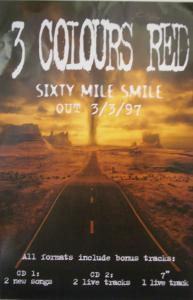 3 Colours Red - Sixty Mile Smile - Poster