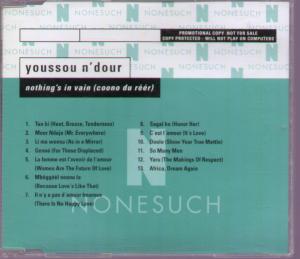 Youssou N'dour - Nothing's In Vain - Cd