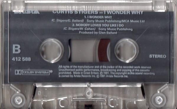 Curtis Stigers - I Wonder Why - Cassette