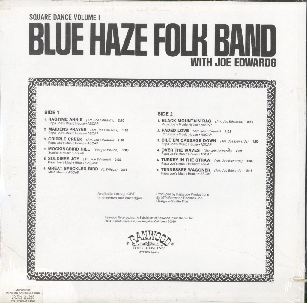 Blue Haze Folk Band - Square Dance Volume 1 - Lp