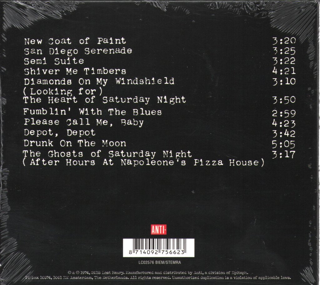 Tom Waits - Heart Of Saturday Night - Cd