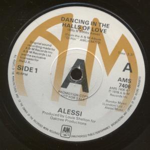 Alessi - Dancing In The Halls Of Love - 7 Inch