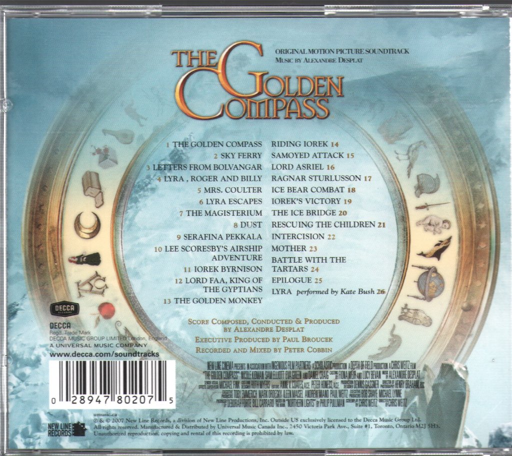 Alexandre Desplat - Golden Compass (Original Motion Picture Soundtrack) - Cd