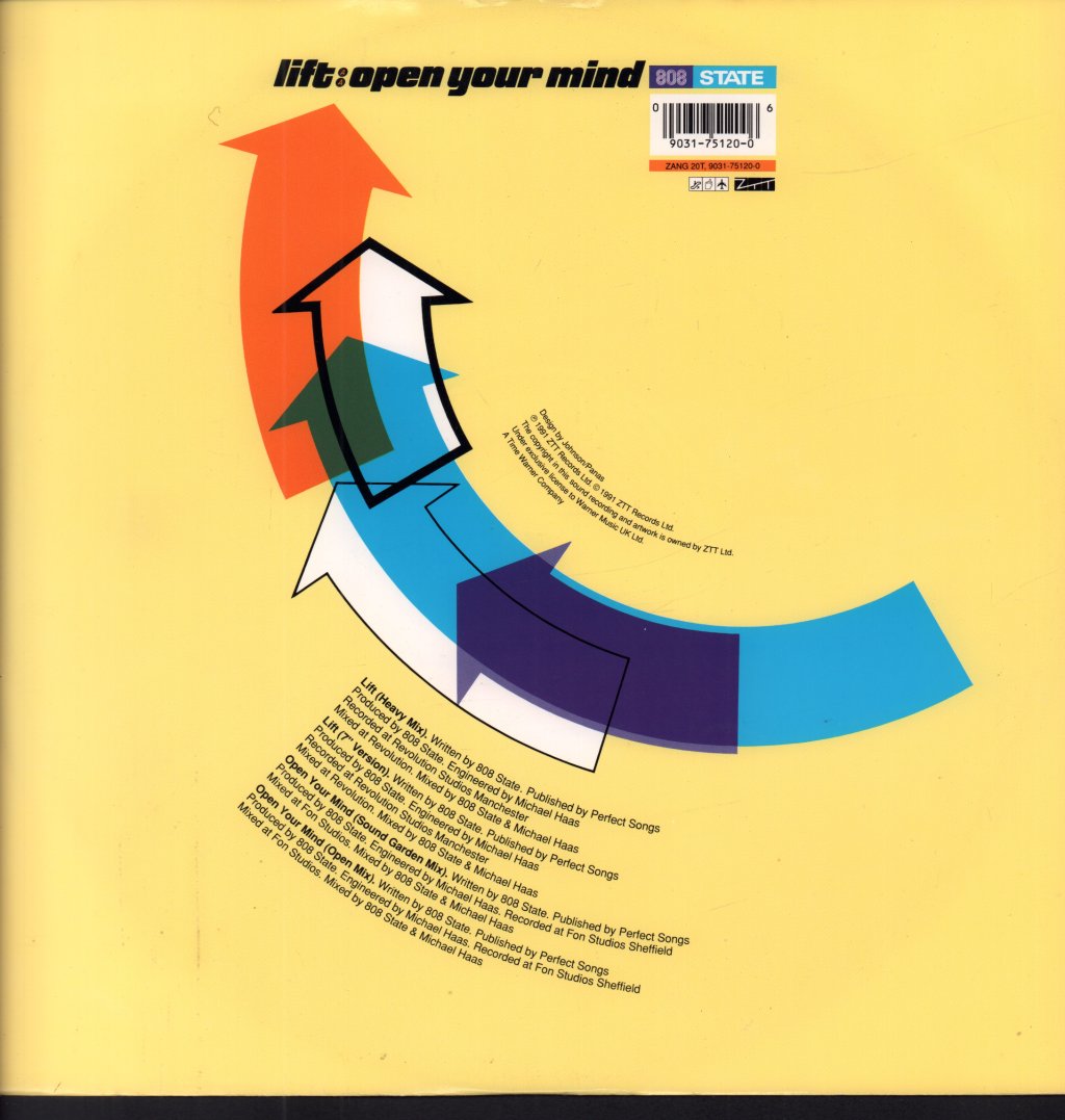 808 State - Lift - 12 Inch