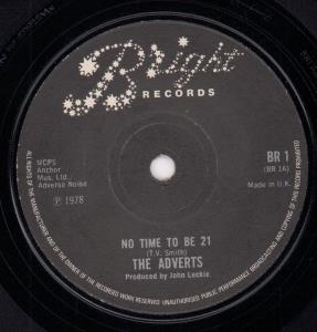 Adverts - No Time To Be 21 - 7 Inch