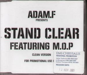 Adam F - Stand Clear - Cd