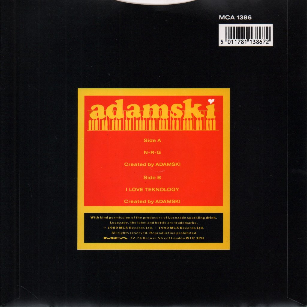 Adamski - Nrg - 7 Inch