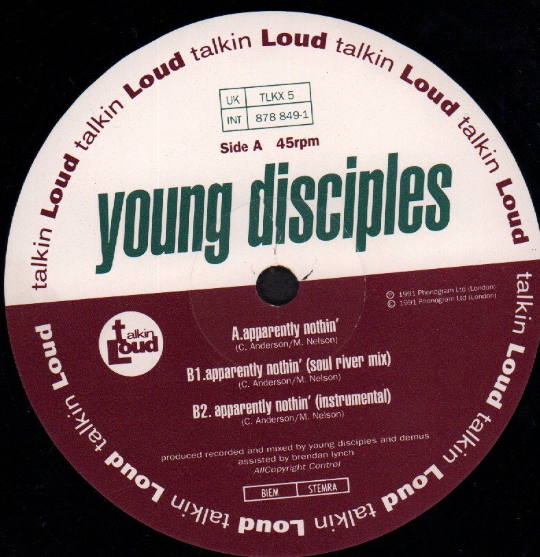 Young Disciples - Apparently Nothin' - 12 Inch