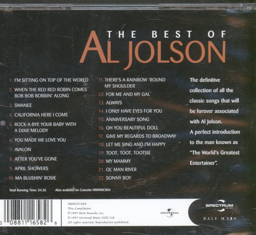 Al Jolson - Best Of - Cd