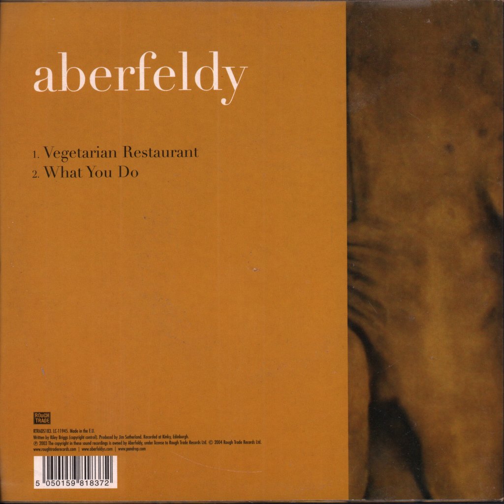 Aberfeldy - Vegetarian Restaurant - 7 Inch