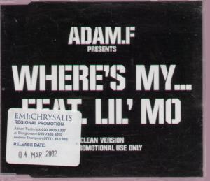 Adam F Ft Lil' Mo - Where's My - Cd