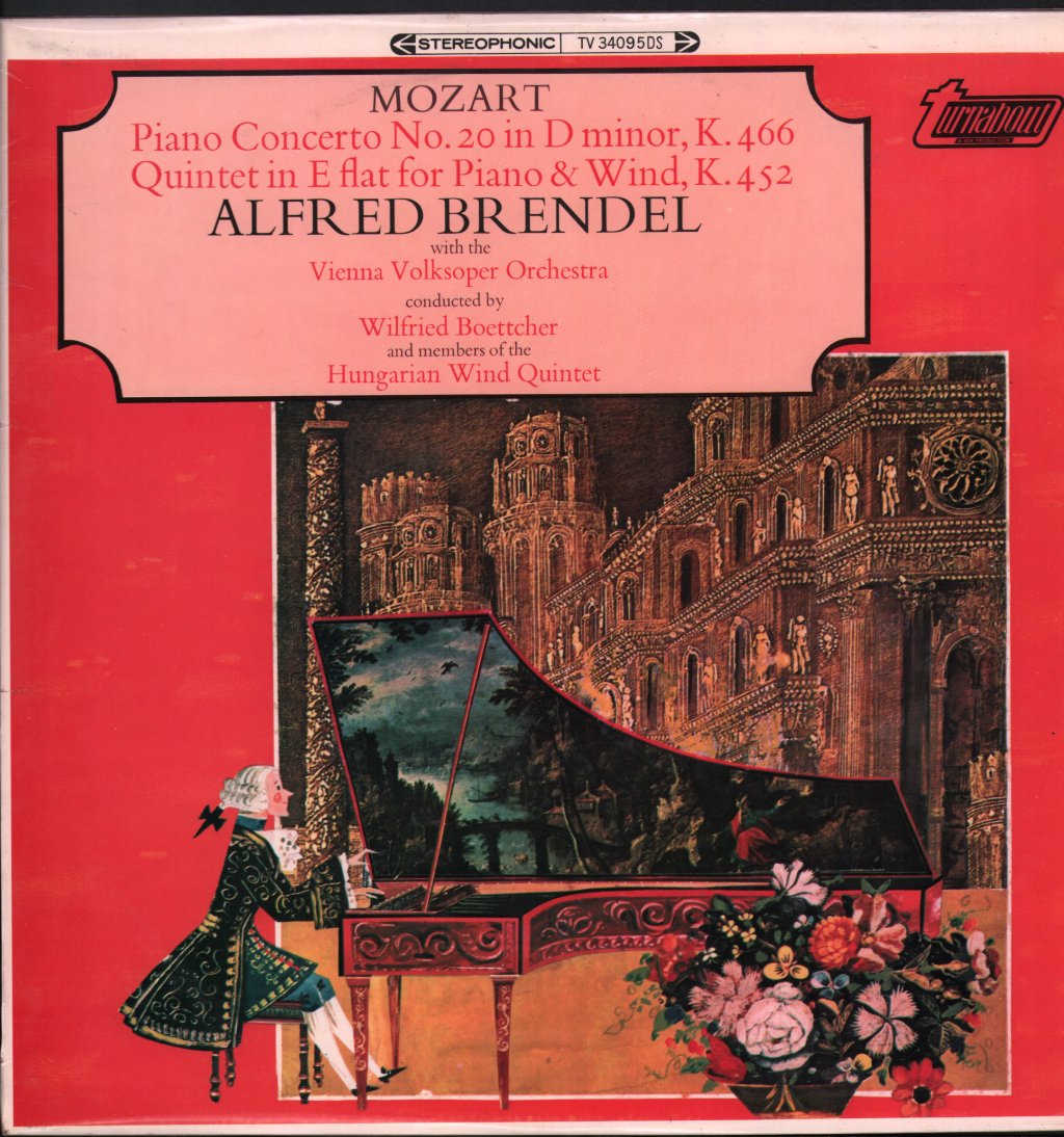 Alfred Brendel - Mozart - Piano Concerto No. 20 In D Minor, K. 466 / Quintet In E Flat For Piano & Wind, K. 452 - Lp