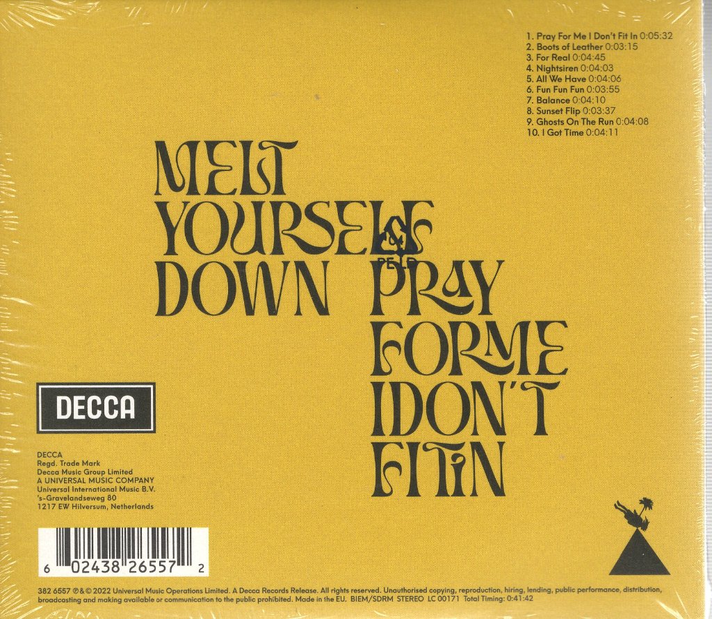 Melt Yourself Down - Pray For Me I Don’t Fit In - Cd