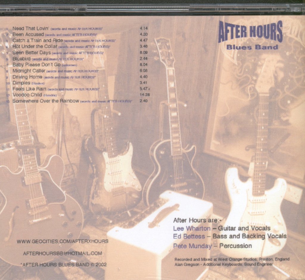 After Hours Blues Band - Midnight Caller - Cdr