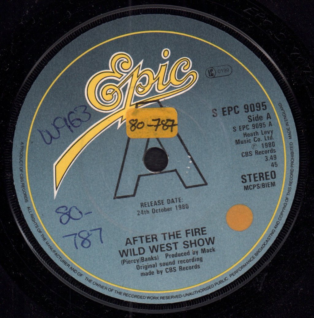 After The Fire - Wild West Show - 7 Inch