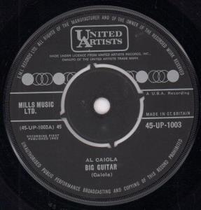 Al Caiola - Big Guitar - 7 Inch