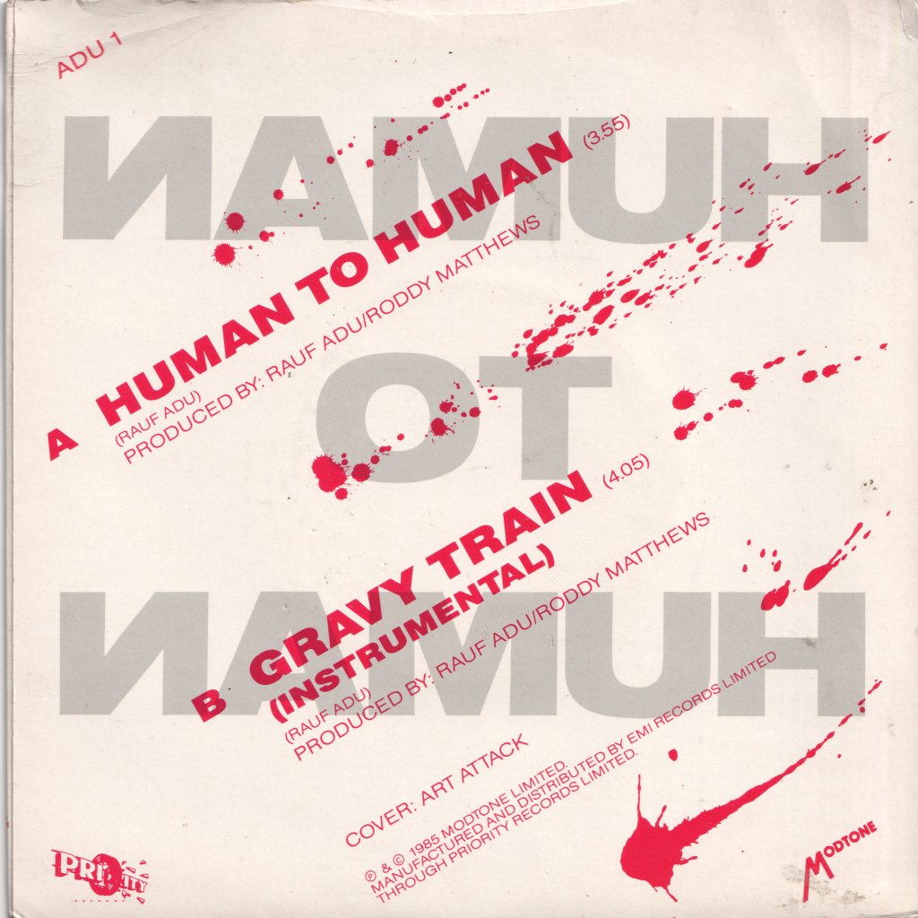 Adu - Human To Human - 7 Inch