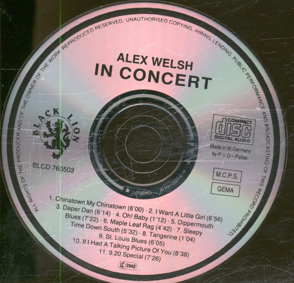 Alex Welsh - Classic Concert - Cd