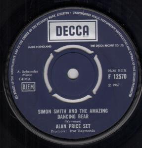 Alan Price Set - Simon Smith And The Amazing Dancing Bear - 7 Inch