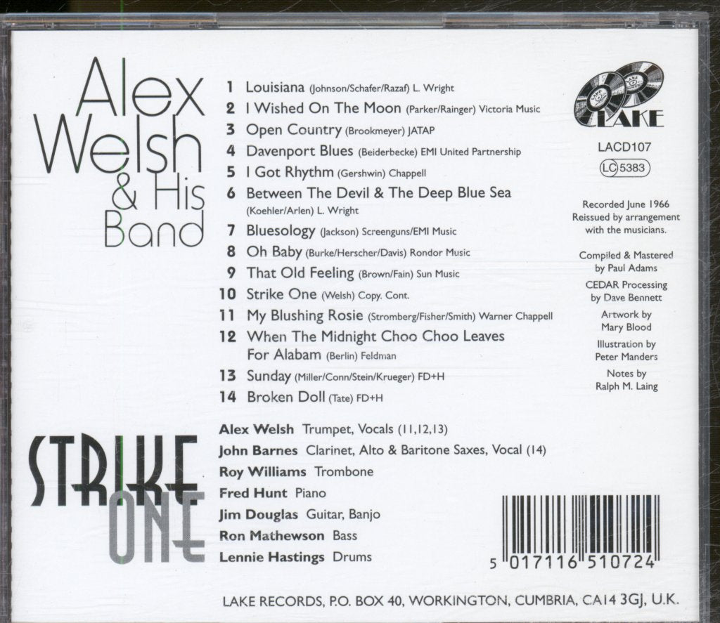 Alex Welsh & His Band - Strike One - Cd