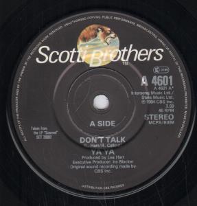 Ya Ya - Don't Talk - 7 Inch