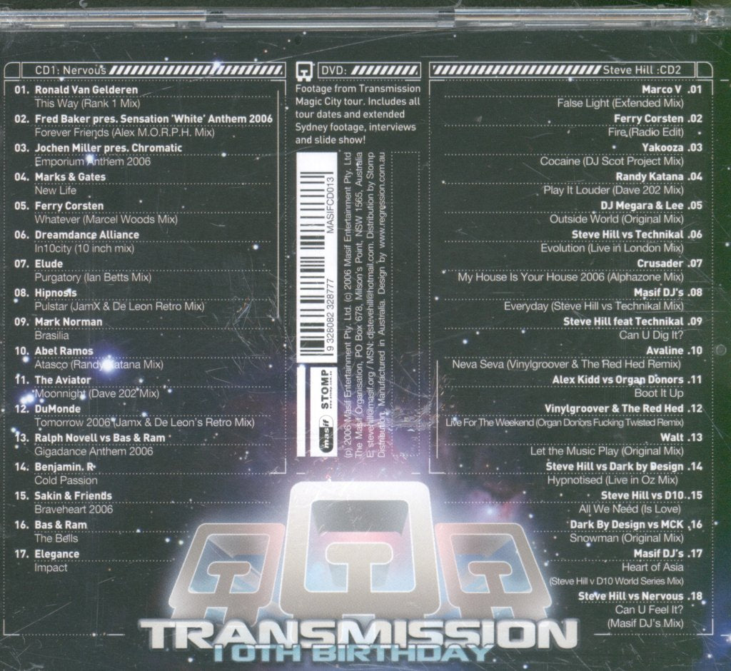 Various Artists - Transmission 10th Birthday: Trance Anthems - Cd/Dvd