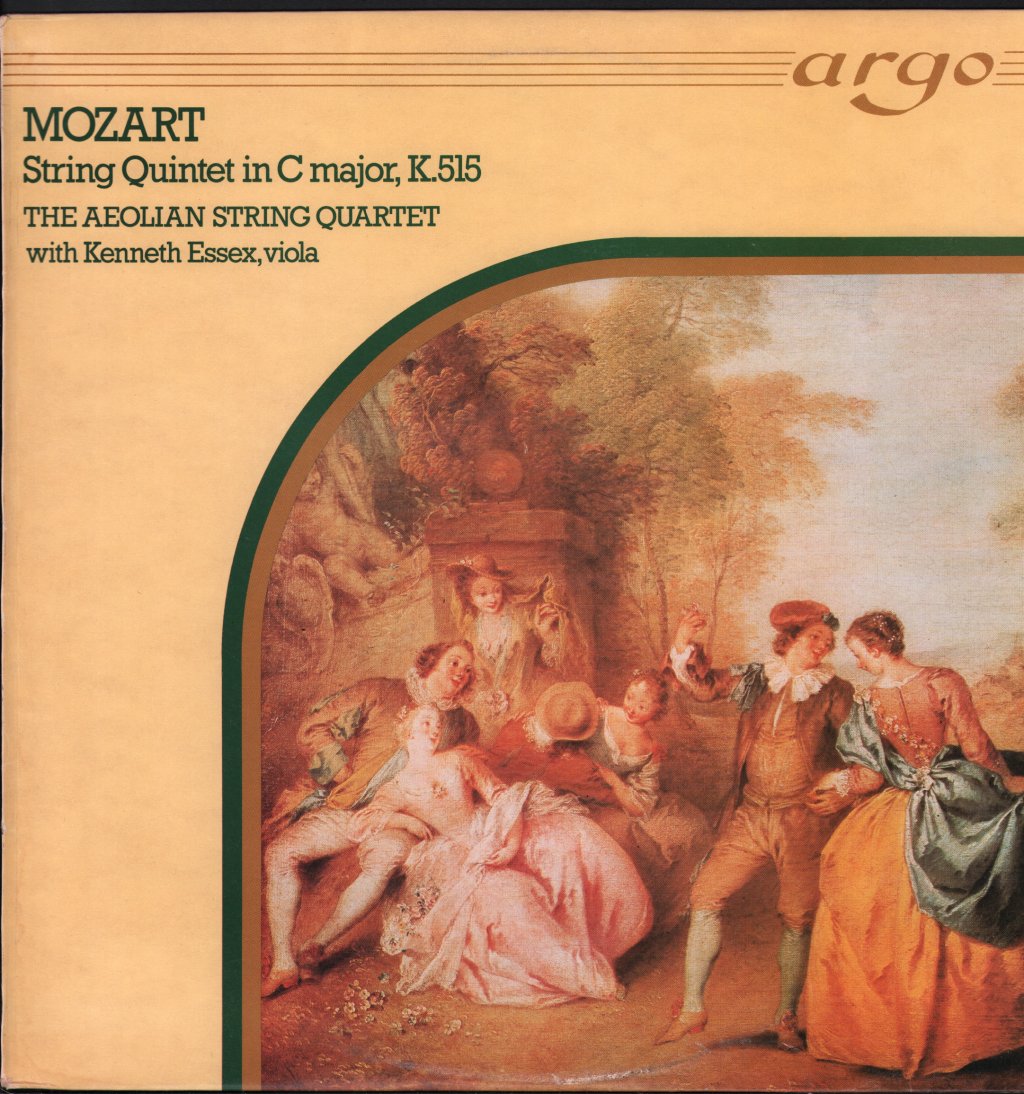 Aeolian String Quartet With Kenneth Essex - String Quintet In C Major, K.515 - Lp