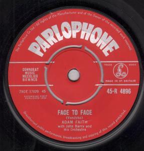 Adam Faith - Face To Face - 7 Inch