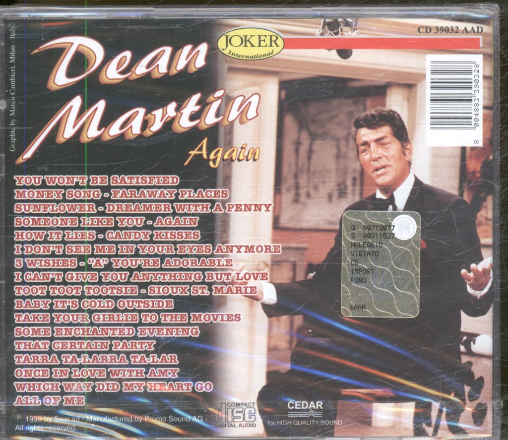 Dean Martin - Again - Cd