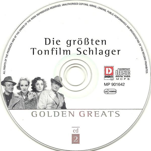 Various Artists - Die Grössten Tonfilm Schlager - Golden Greats - Triple Cd