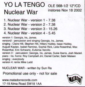 Yo La Tengo - Nuclear War - Cdr