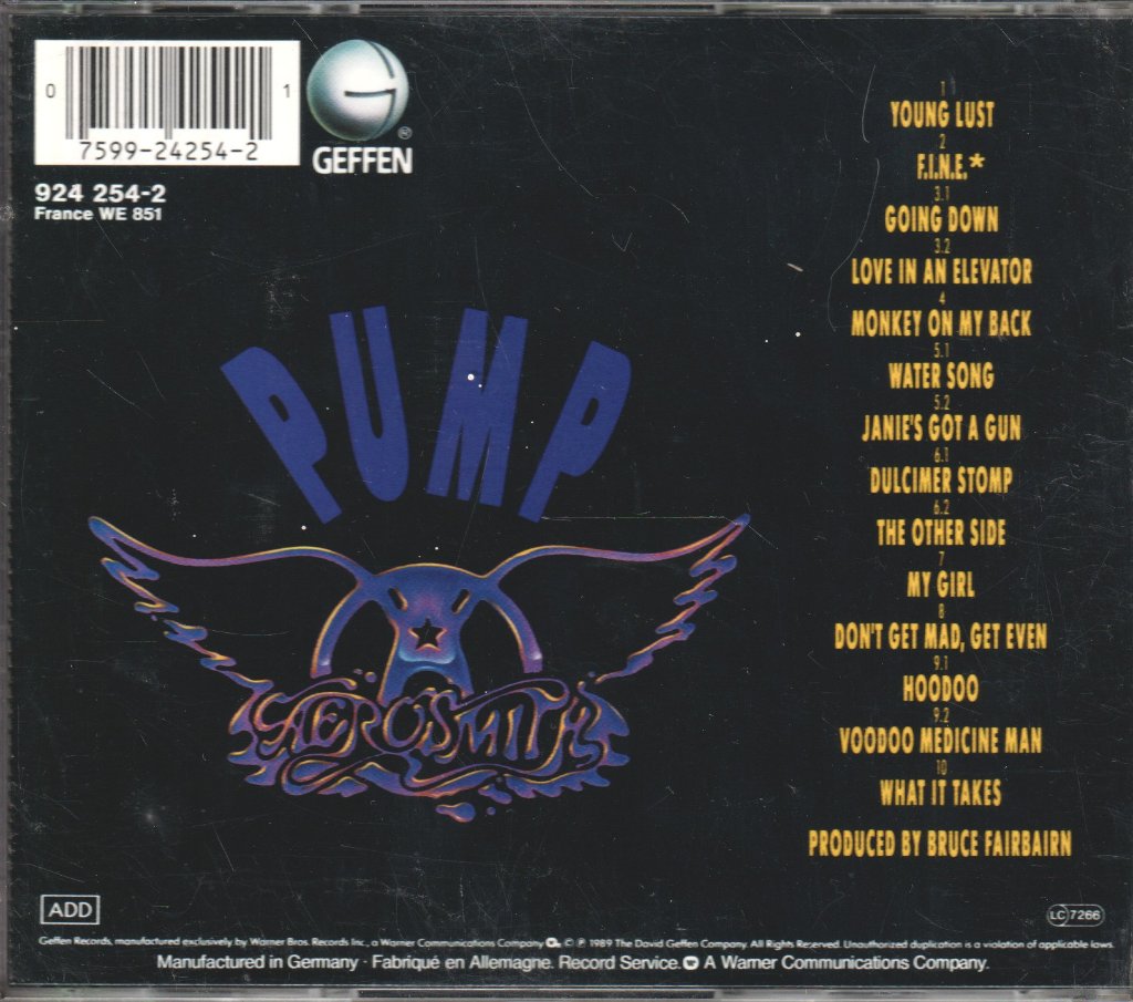 Aerosmith - Pump - Cd