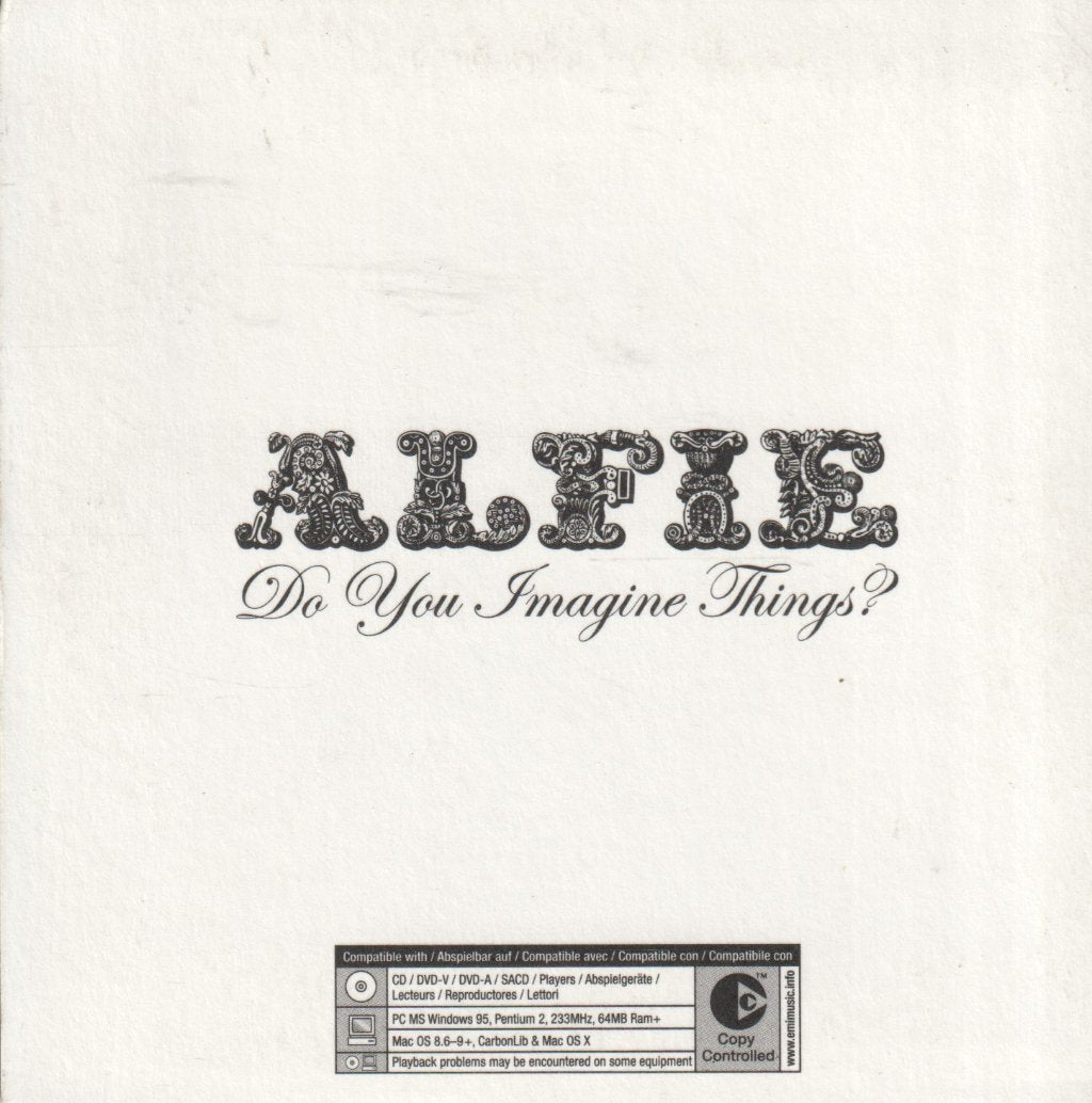 Alfie (Indie Group) - Do You Imagine Things - Cd