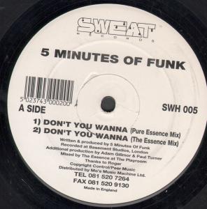 5 Minutes Of Funk - Don't You Wanna - 12 Inch