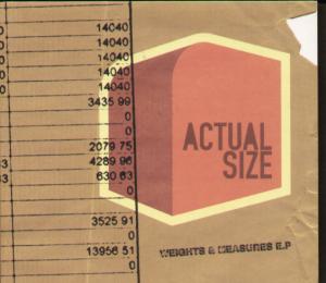 Actual Size - Weights And Measures Ep - Cd