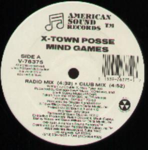 X-Town Posse - Mind Games - 12 Inch