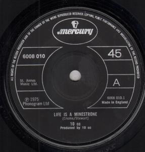 10cc - Life Is A Minestrone - 7 Inch