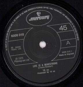 10cc - Life Is A Minestrone - 7 Inch