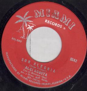 Alci Acosta - Sor Alegria - 7 Inch