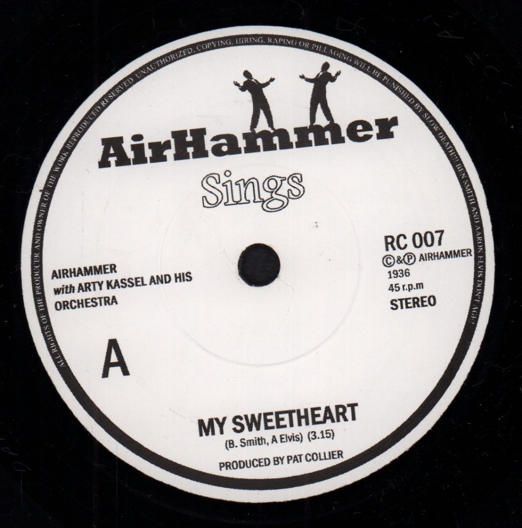 Airhammer - My Sweetheart - 7 Inch