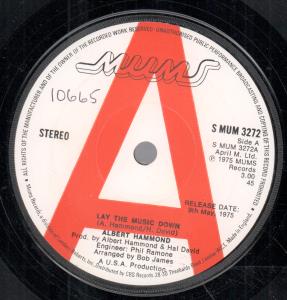 Albert Hammond - Lay The Music Down - 7 Inch