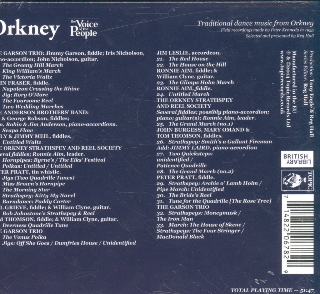 Various Artists - Orkney Traditional Dance Music From Orkney - Cd