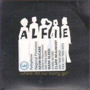 Alfie (Indie Group) - Where Did Our Loving Go - Cd