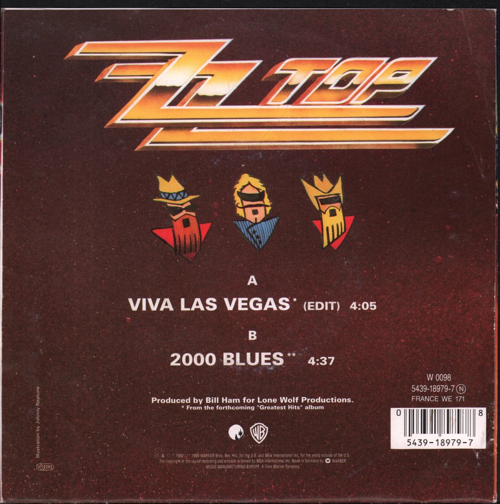 ZZ Top - Viva Las Vegas - 7 Inch