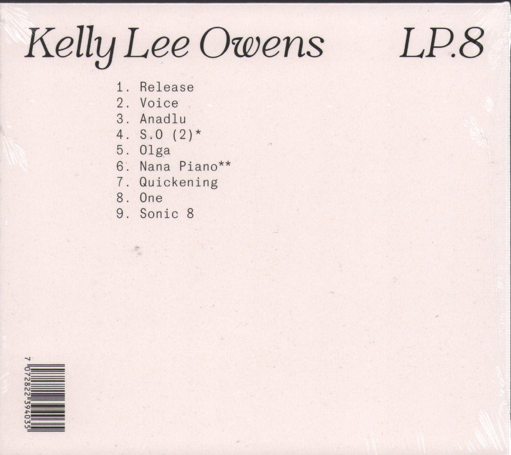 Kelly Lee Owens - LP. 8 - Cd