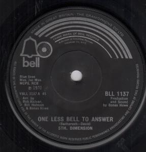 5th Dimension - One Less Bell To Answer - 7 Inch